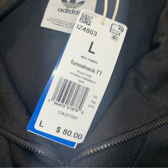 adidas Men's Adicolor Funnel Neck Track Jacket - Picture 9 of 10